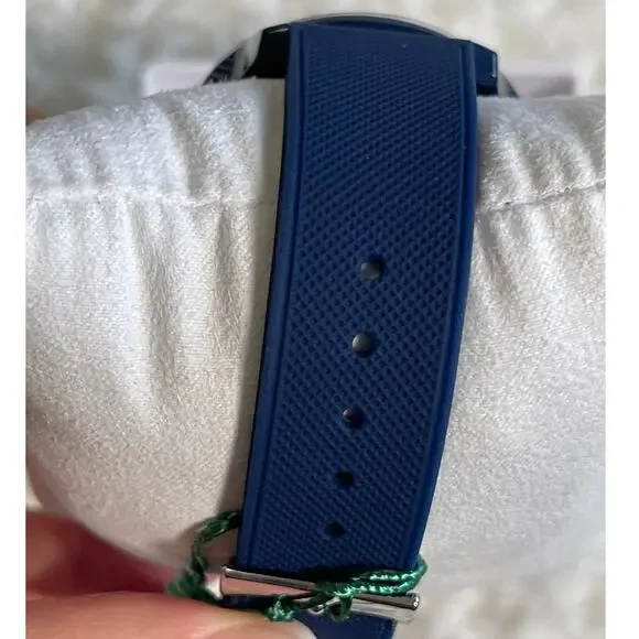 Lacoste L.12.12 Blue Silicone Strap Watch Mens 2010987 Dial Analog Logo NEW - Picture 7 of 9